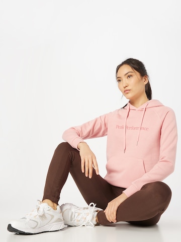 PEAK PERFORMANCE Sweatshirt 'Ground' in Pink