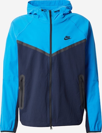 Nike Sportswear Демисезонная куртка в Синий: спереди