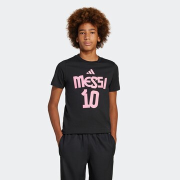 ADIDAS PERFORMANCE Performance Shirt 'Messi Name And Number' in Black: front