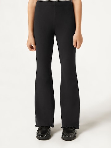 CALZEDONIA Flared Leggings in Black: front