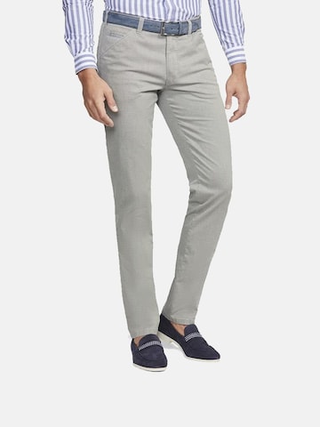 Regular Pantalon chino MEYER en gris : devant