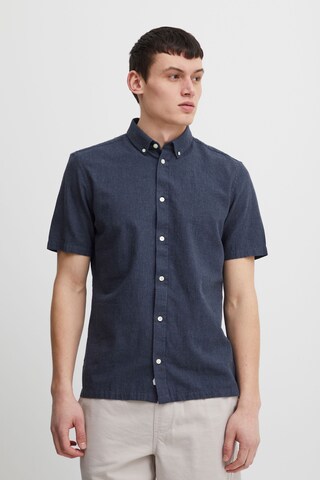 Casual Friday Regular fit Button Up Shirt 'Anton' in Blue: front