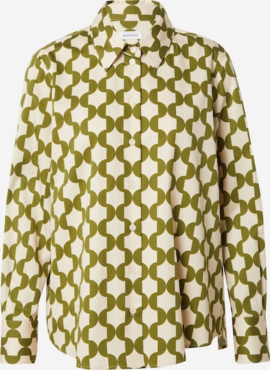 SEIDENSTICKER Bluse ' Schwarze Rose ' i beige / grøn, Produktvisning