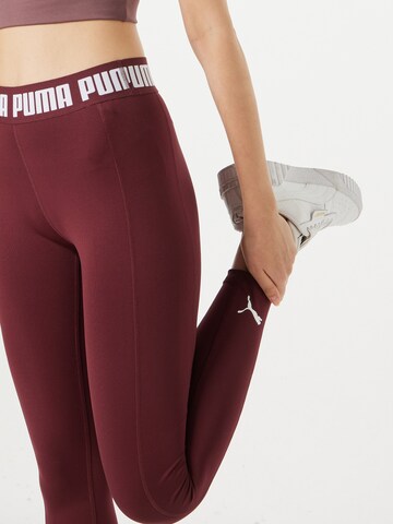 PUMA Skinny Sportsbukse i lilla