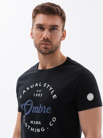 Ombre Shirt 'S1752' in Black