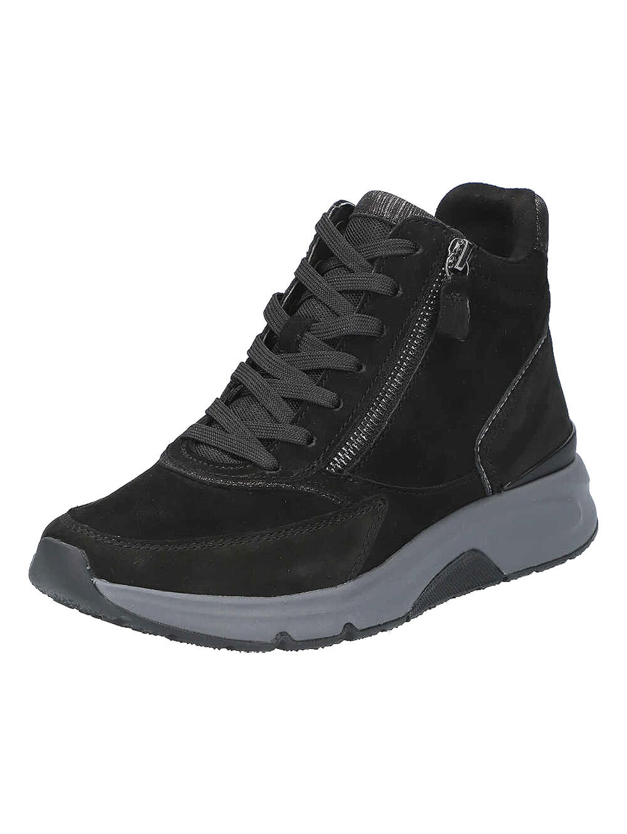 Gabor Rollingsoft Sneaker in Schwarz: Vorderseite