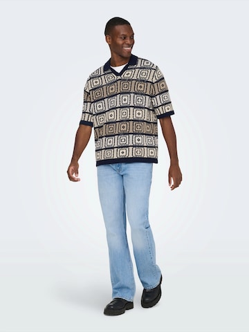 Only & Sons Sweater 'ONSBART' in Beige