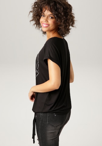 Aniston CASUAL T-Shirt in Schwarz