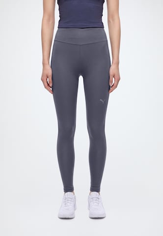 PUMASkinny Sportske hlače 'CLOUDSPUN' - plava boja: prednji dio