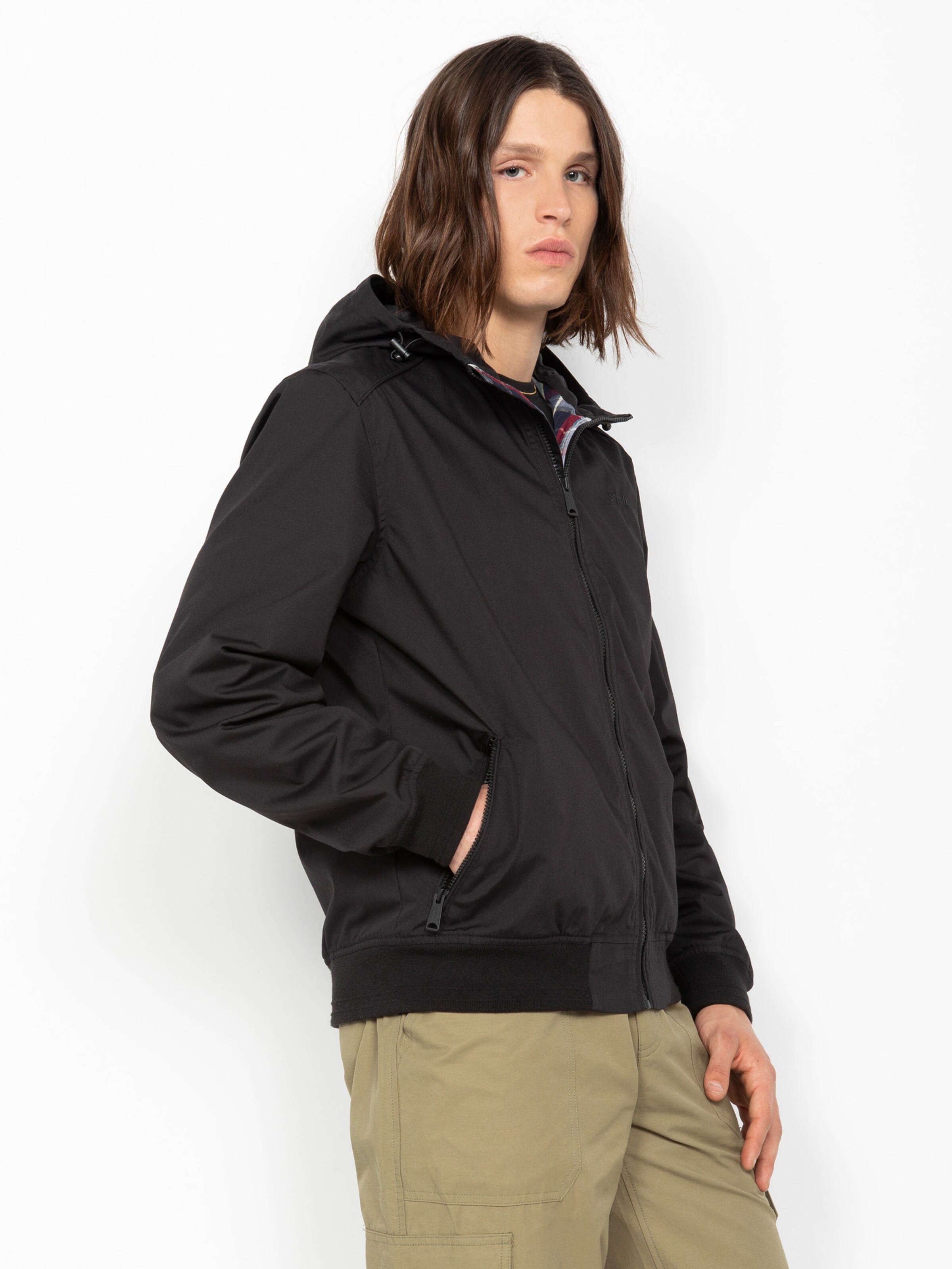 Manteau mi-saison Schott NYC en noir : devant