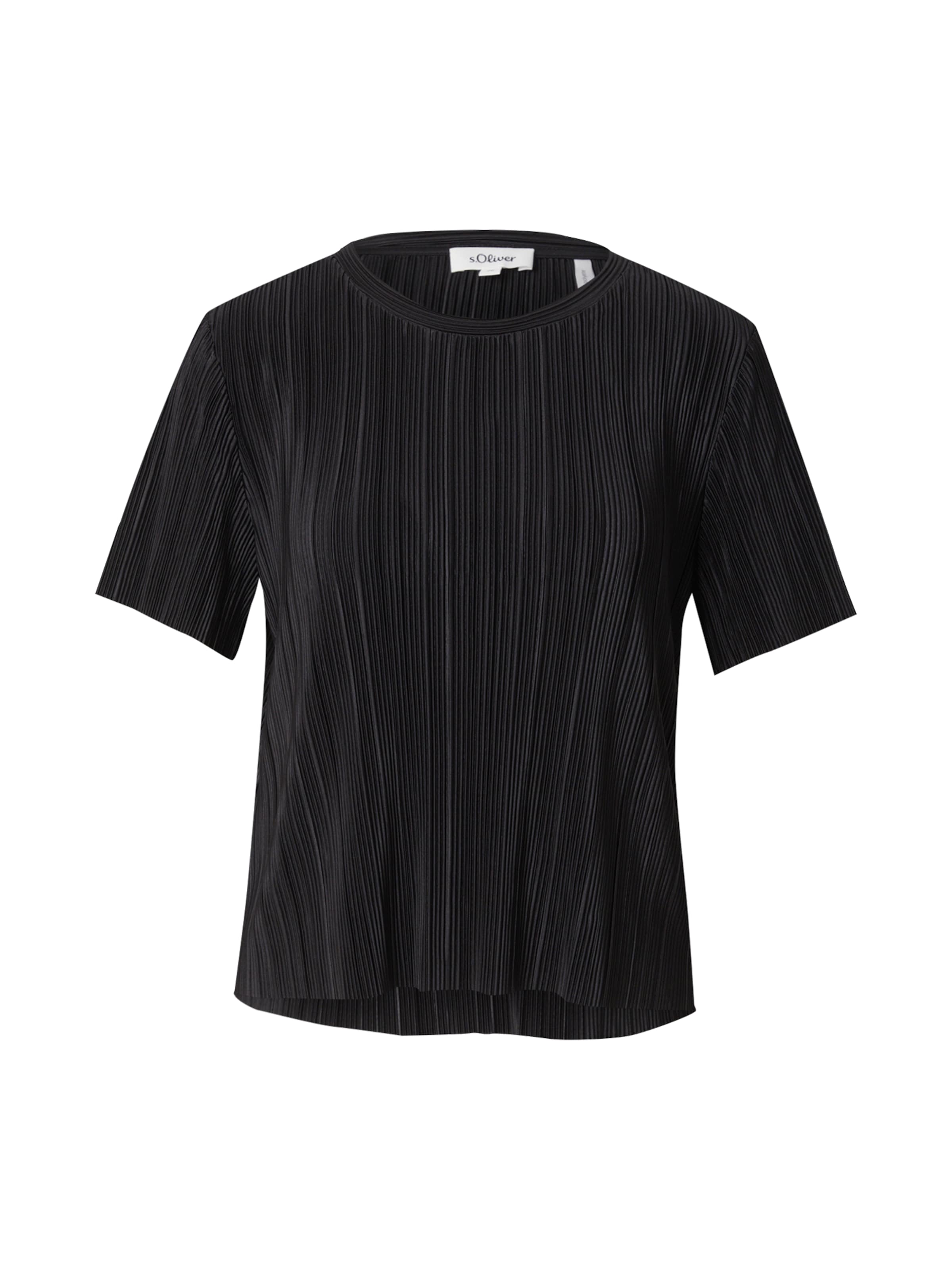 s.Oliver Μπλουζάκι σε μαύρο: μπροστά