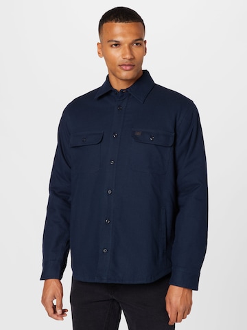 Nudie Jeans Co - Regular Fit Camisa 'Glenn' em azul: frente