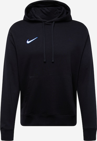NIKE Sportsweatshirt 'Club Fleece' in de kleur Zwart / Wit, Productweergave