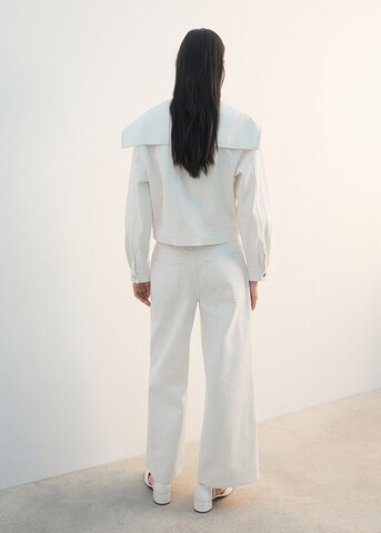 MANGO Between-Season Jacket 'Marine' in White