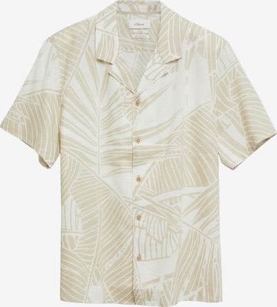 s.Oliver Button Up Shirt in XXXL in Beige / Off white, Item view