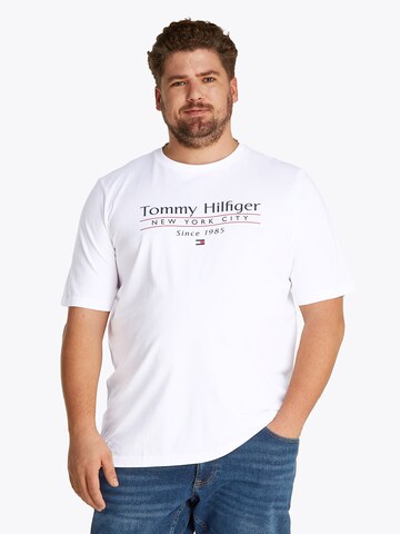 Maglietta di Tommy Hilfiger Big & Tall in bianco: frontale