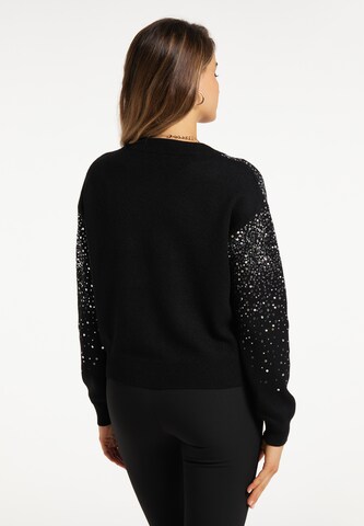 faina Knit cardigan in Black