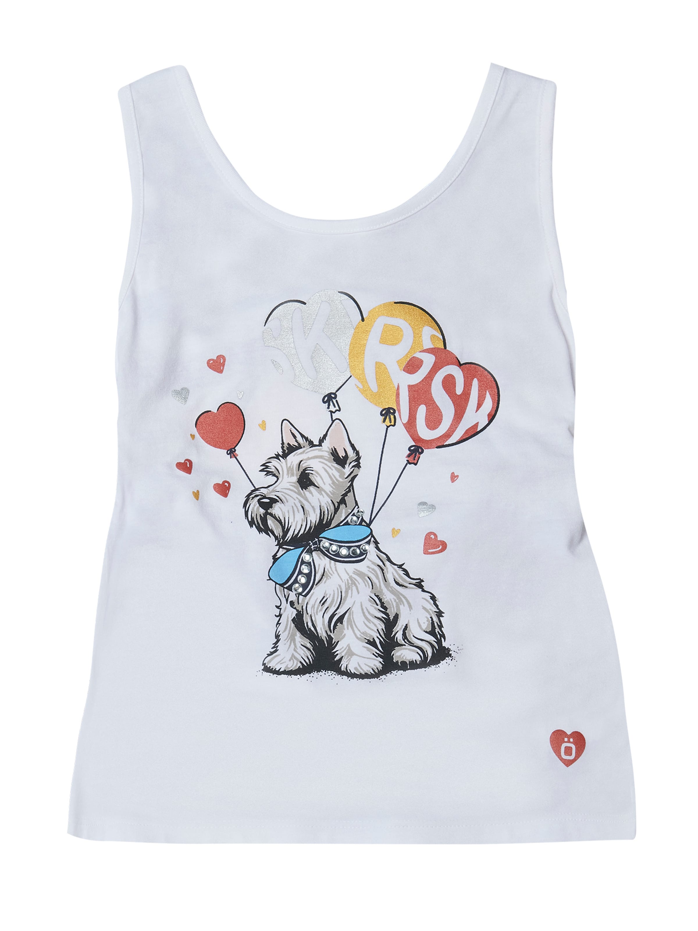 KOROSHI Μπλουζάκι σε λευκό: μπροστά