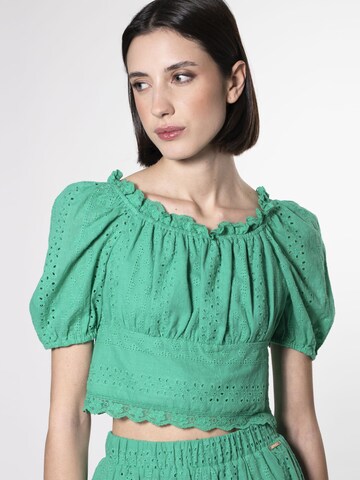 Camicia da donna di Influencer in verde