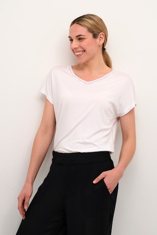 T-shirt 'Ulrika' Kaffe en blanc : devant
