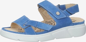 Ganter Sandalen met riem in Blauw: voorkant