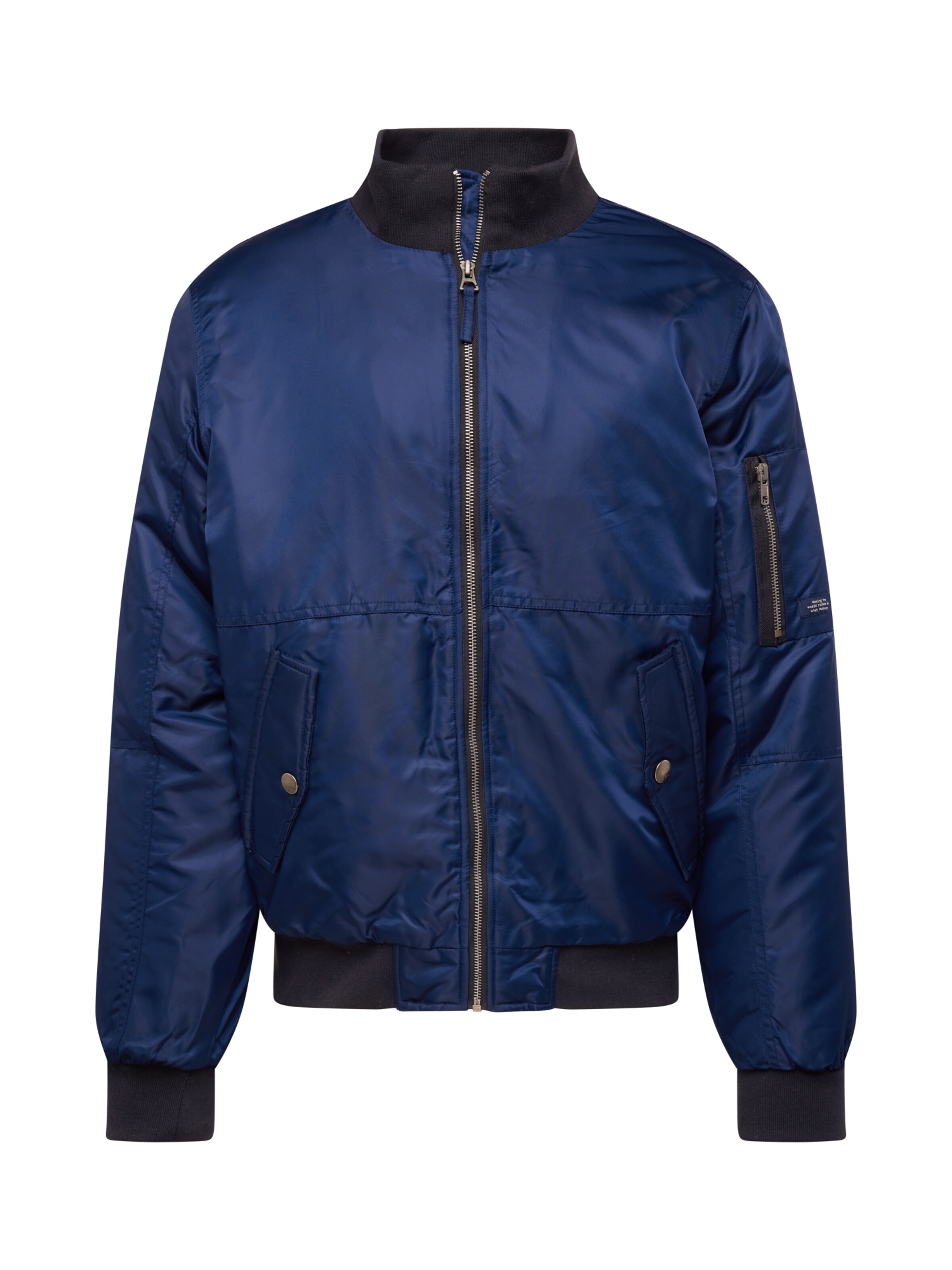 BLEND Tussenjas in Blauw: voorkant