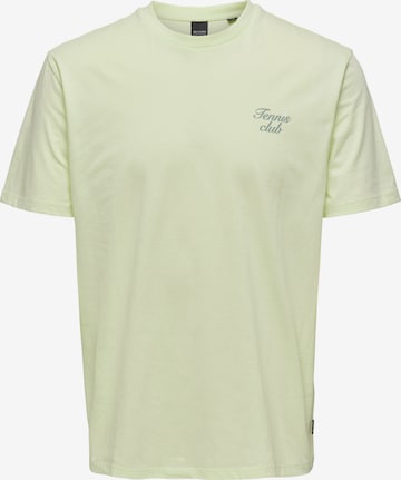 Only & Sons Shirt 'Francis' in Groen: voorkant