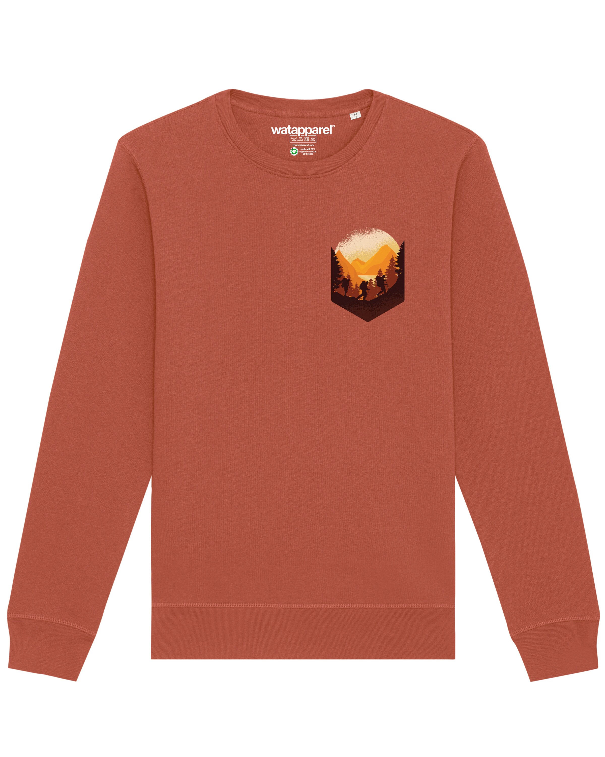 Watapparel Sweatshirt in Brown: front