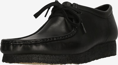 CLARKS Schnürschuhe 'Wallabee Black Leather' in 41 in schwarz, Produktansicht