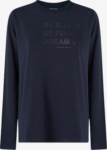 North Sails Longsleeve mit Schriftzug in Blau: predná strana