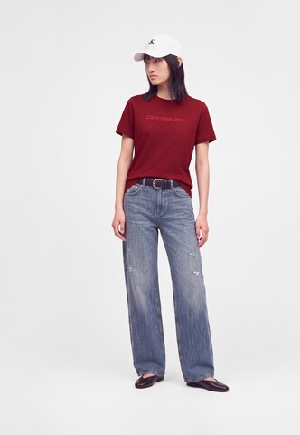 Calvin Klein JeansMajica 'Classic' - crvena boja: prednji dio