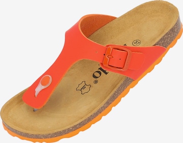 Tongs 'Kos' Palado en orange : devant