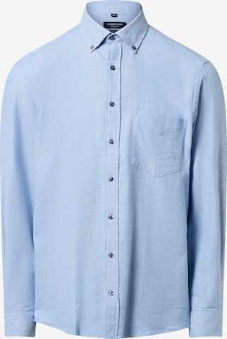 Andrew James Button Up Shirt in Blue: front