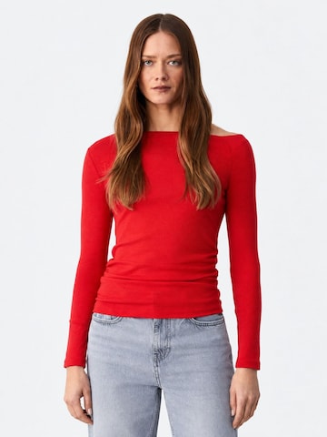 Camicia da donna 'Blusen' di Grimelange in rosso: frontale