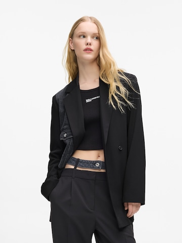 Giacca di mezza stagione di KARL LAGERFELD JEANS in nero: frontale