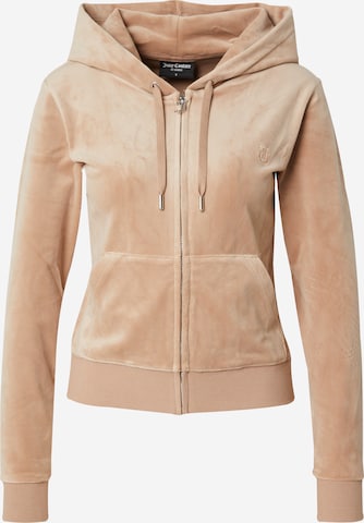 Juicy Couture Sweatjacke in Braun: Vorderseite