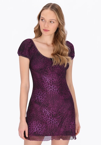 MYMO Jurk in Lila: voorkant