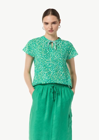 comma casual identity Blouse in Groen: voorkant