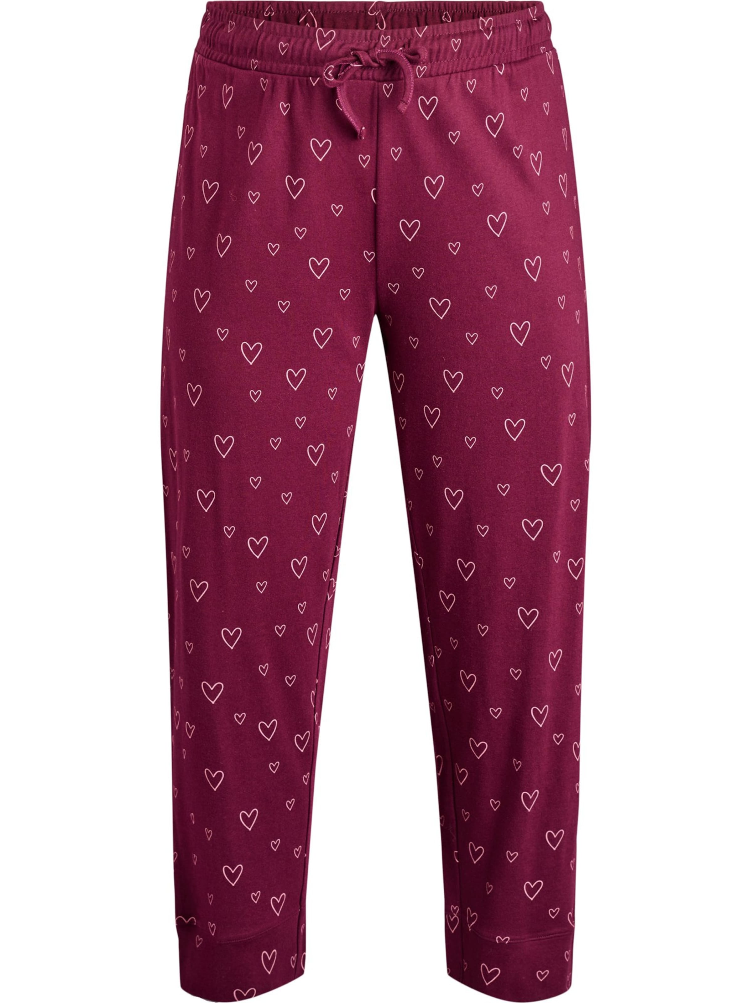 Zizzi - Calças de pijama 'Mtanji' em vermelho: frente
