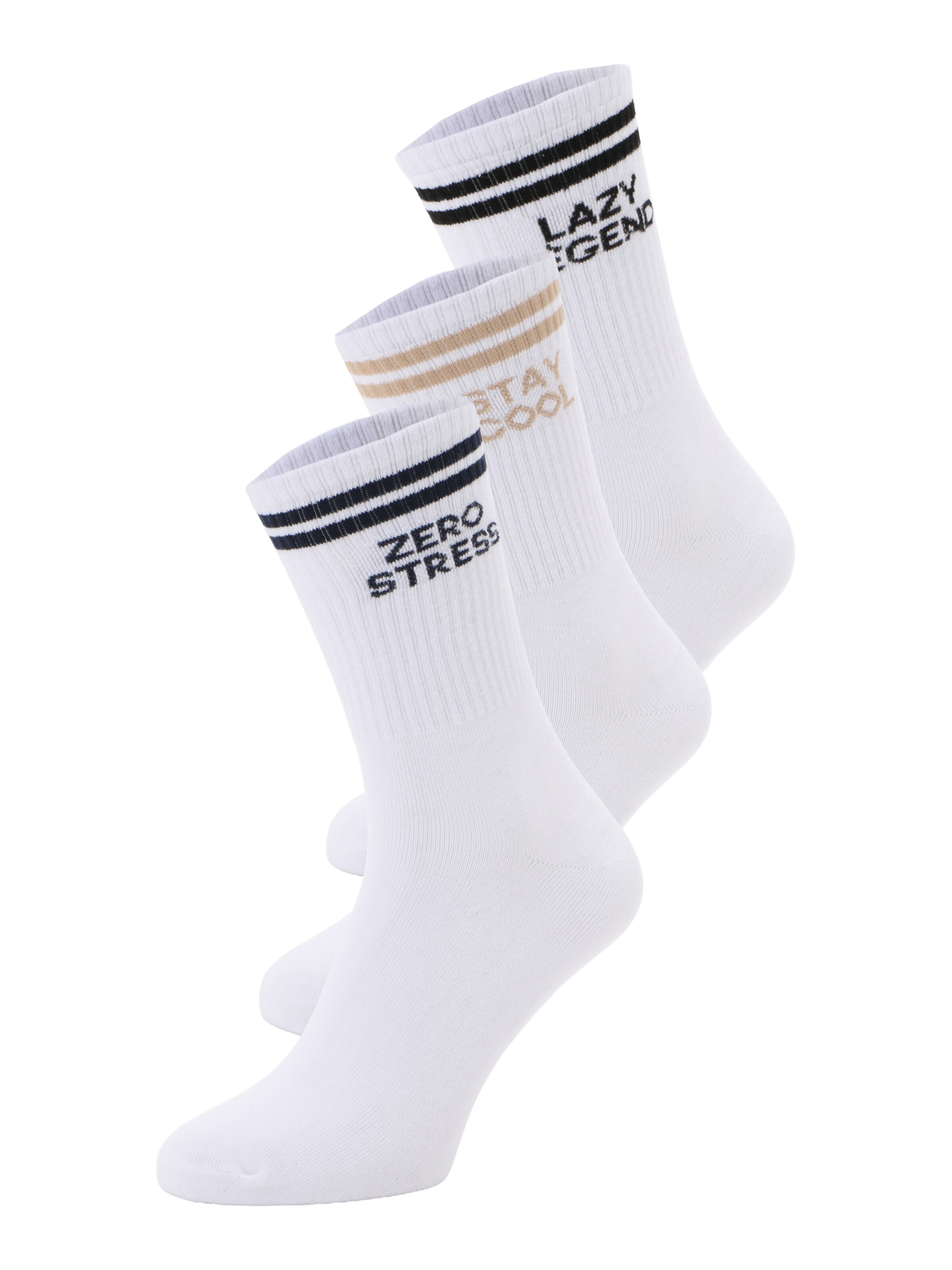 JACK & JONES Socks 'JACOLLIE' in White: front