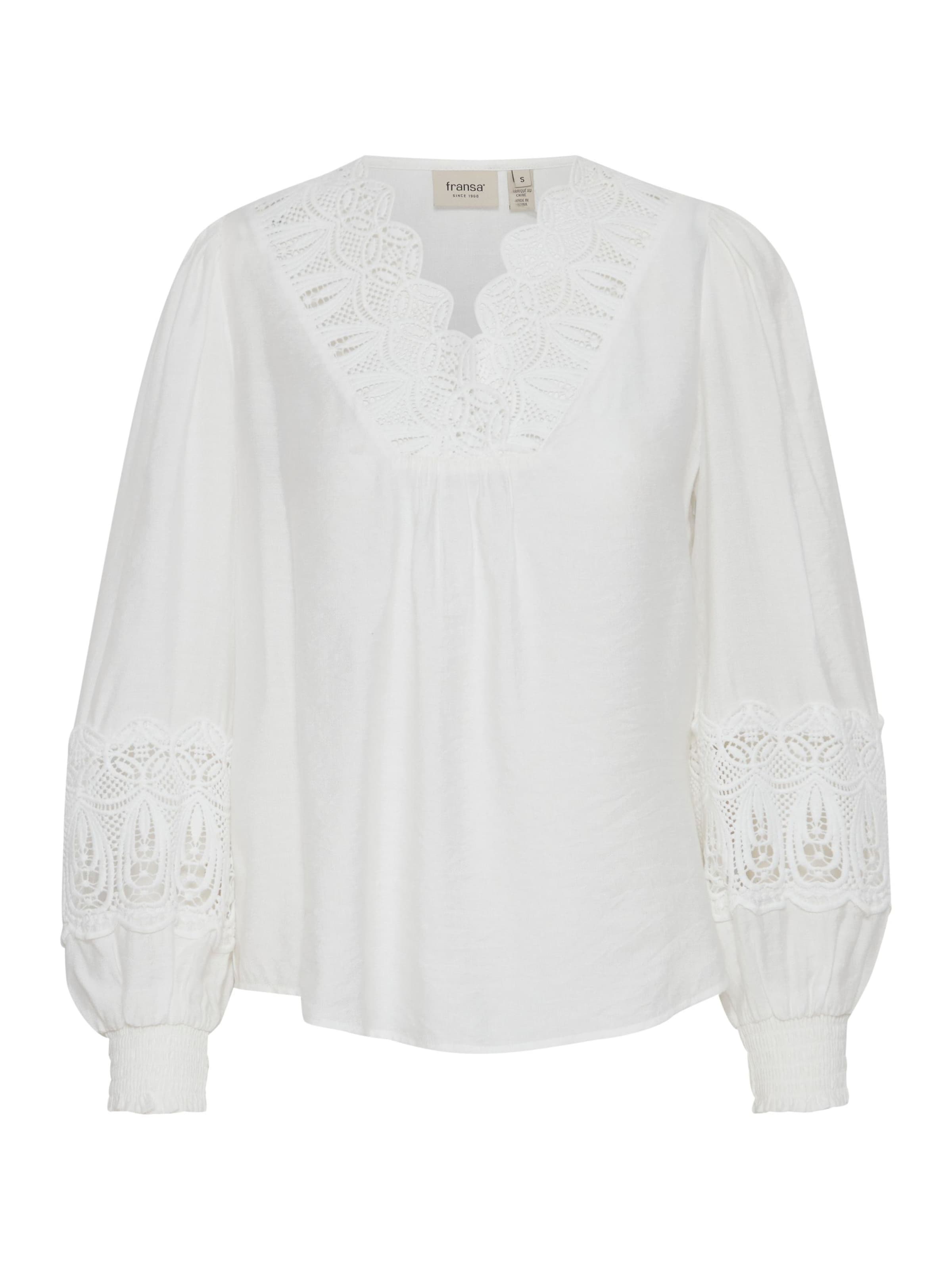 Fransa Bluse 'Blondie BL 2' in Weiß: Vorderseite