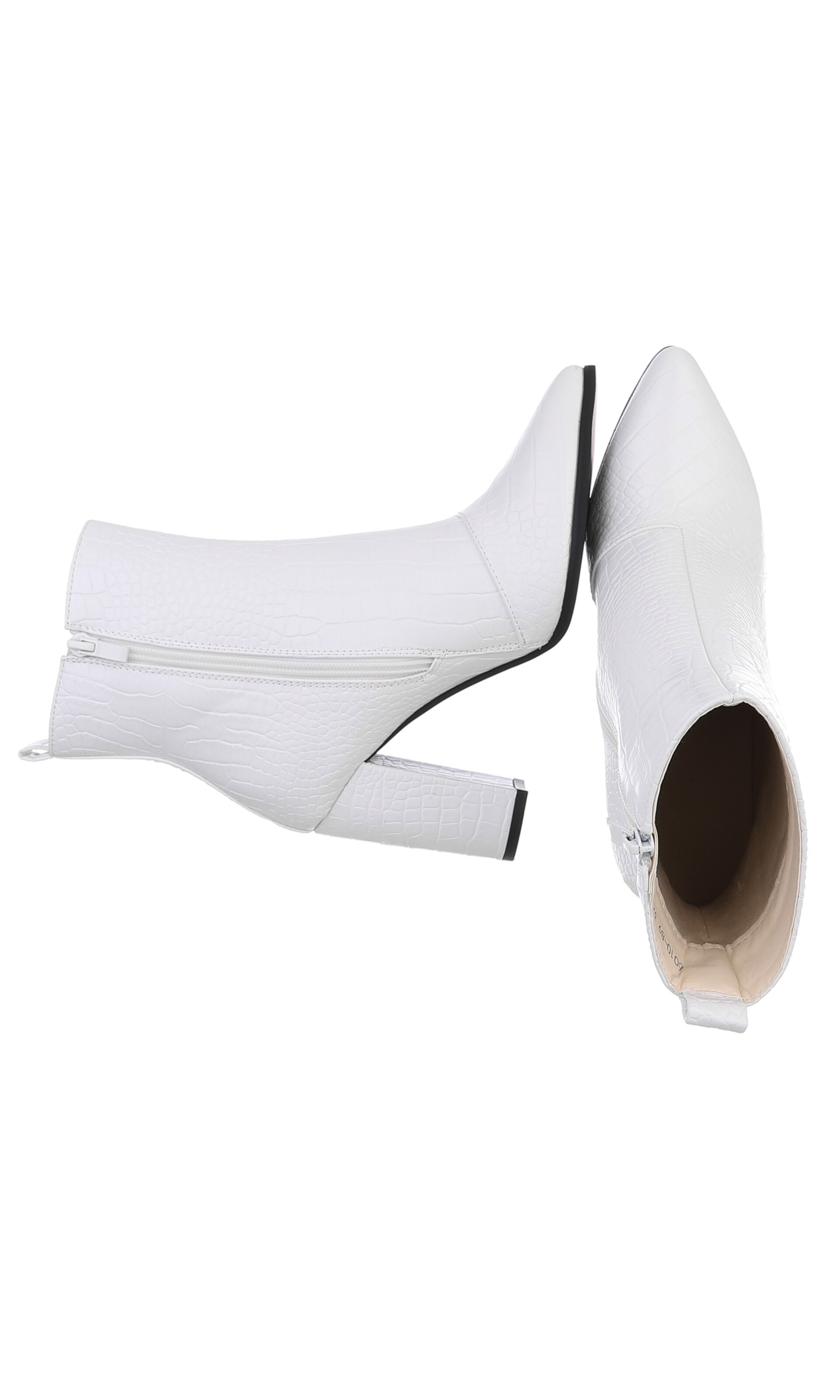 Ital-Design Stiefelette in Weiß