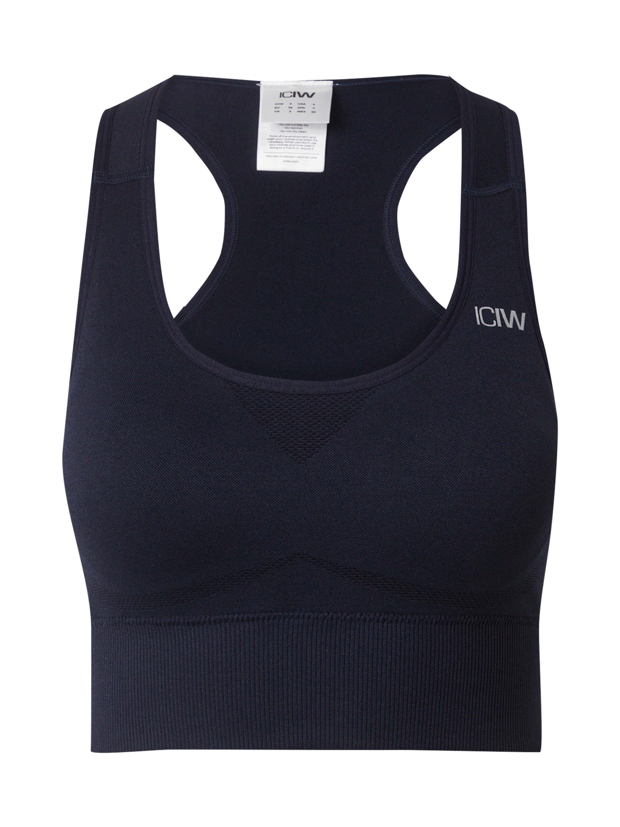 ICANIWILL Õlapaelteta topp Spordirinnahoidja 'Divine', värv sinine: eest vaates