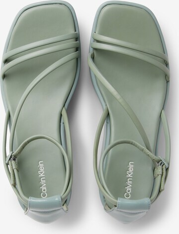 Calvin Klein Sandalen met riem in Groen