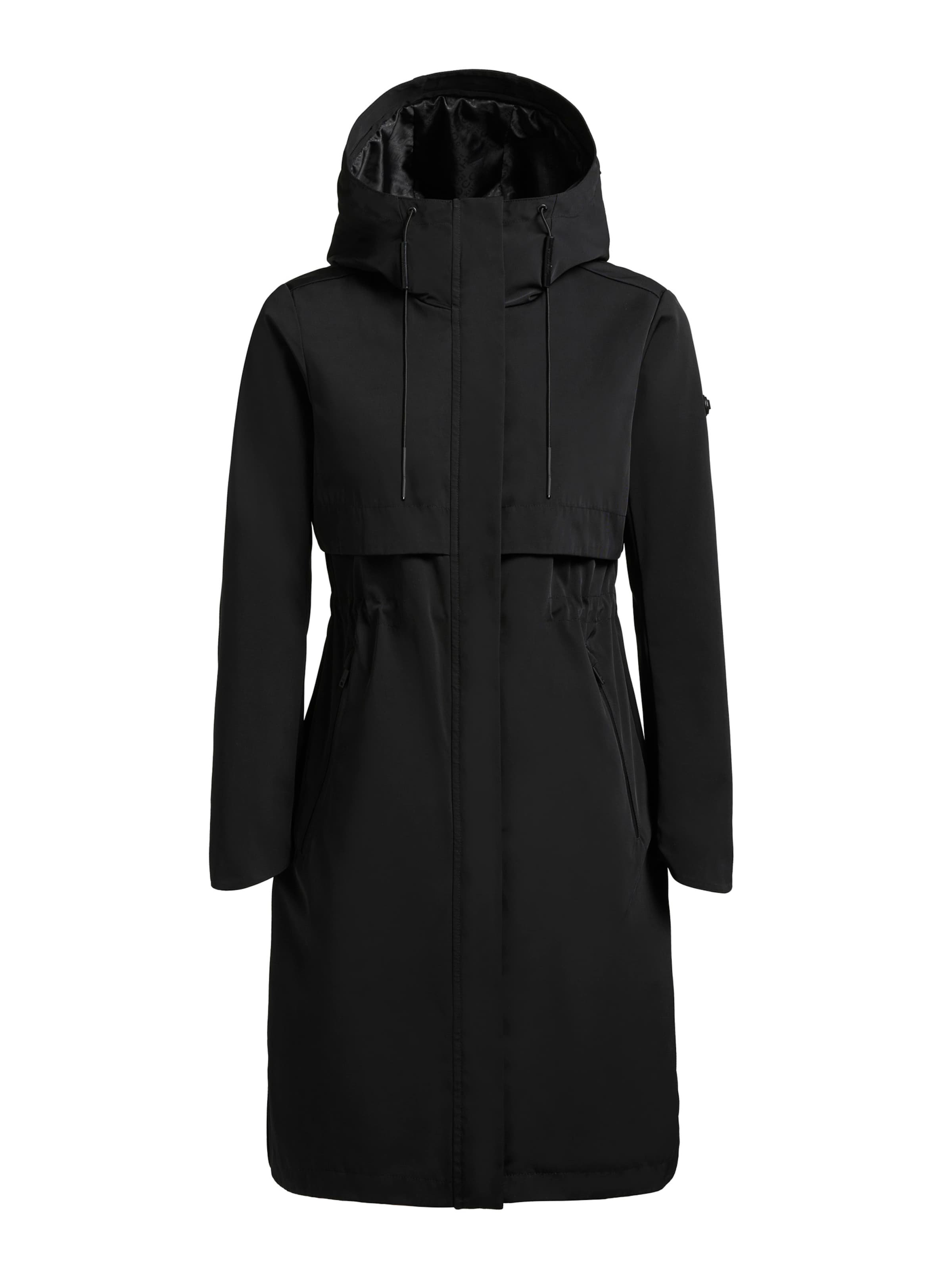 khujo Between-Seasons Parka 'MANAO' in Black: front