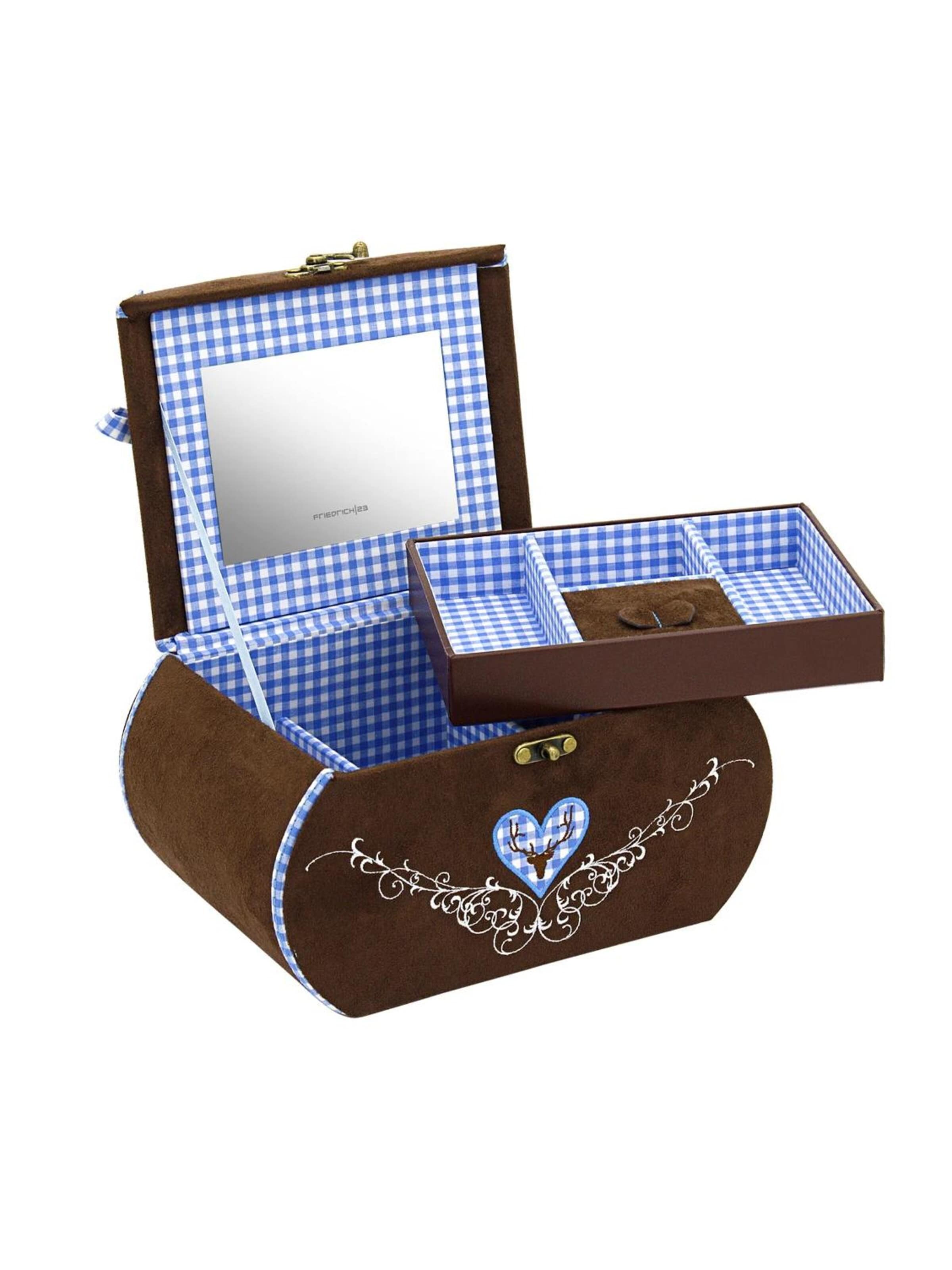 Friedrich23 Etui 'BAVARIA Schmuckkasten' in Blauw