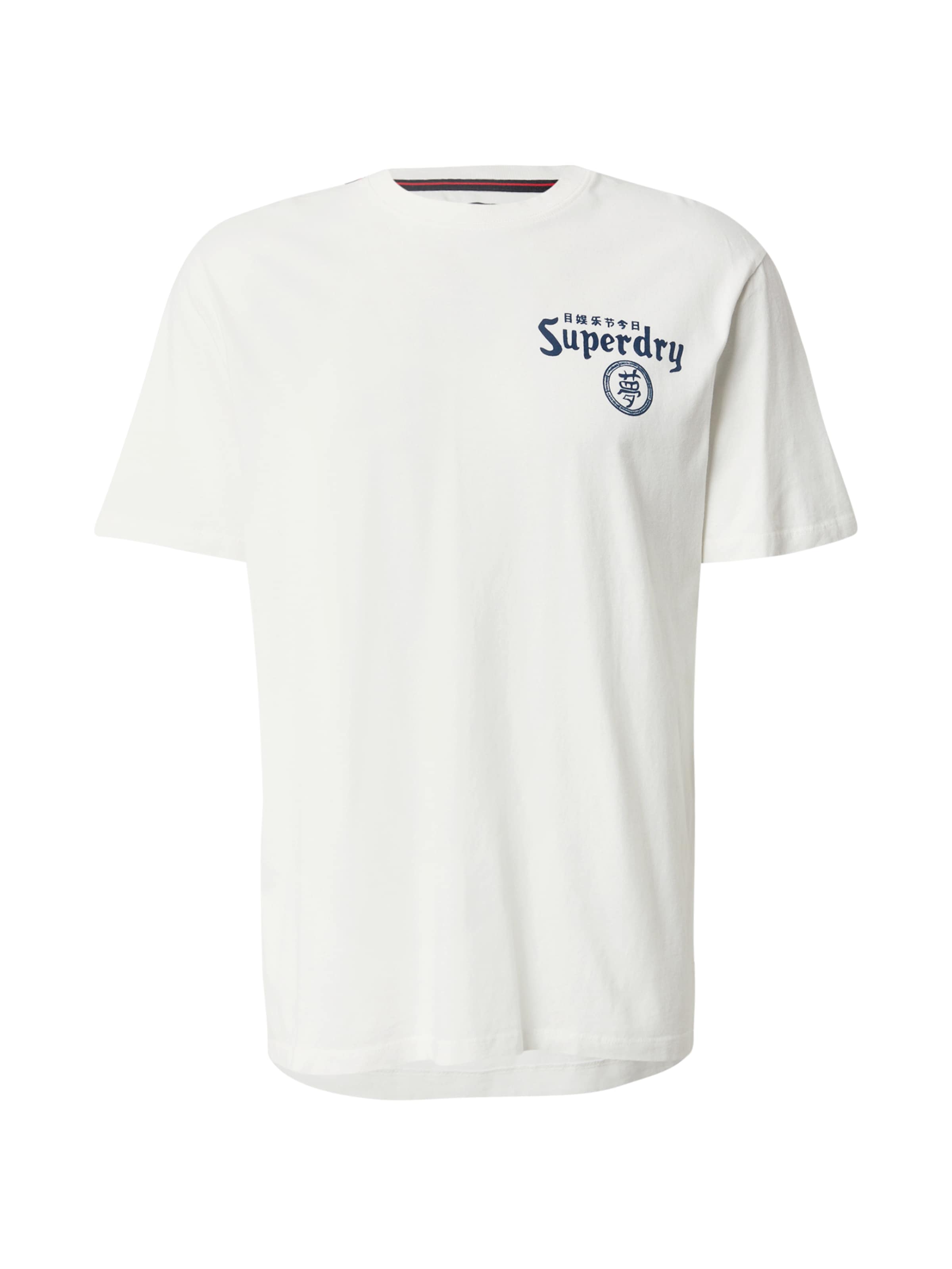 Superdry & Co Shirt 'Tokyo Narrative' in White: front