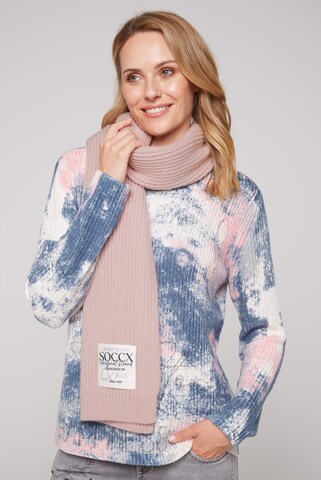 Soccx Schal in Pink: Vorderseite