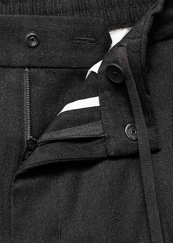 MANGO MAN Slim fit Pleat-Front Pants 'Murlo' in Grey