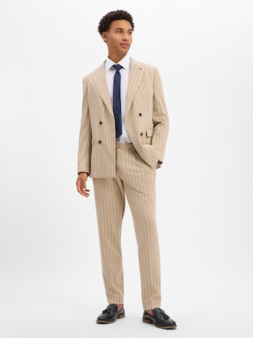 Coupe slim Pantalon Finshley & Harding London en beige